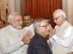 pm narendra modi joins president's dinner party with his cabinet