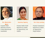 narendra modi is still cm of gujarat on bjp delhi website
