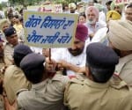 Protest by Punjab Congress MLAs against CM Badal