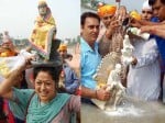 river bath of sai baba devotees