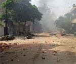 A clash between Dalit and Muslims over eve teasing in Muzaffarnagar.