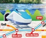 high speed train will run under yamuna by twin tunnels