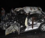 Major Accident of Volvo and Car, 5 Dead