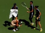 honey bee disturbed players during match in us open