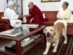 Dalai Lama Meets Manmohan Singh.