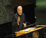 prime minister narendra modi's first speech in united nation.