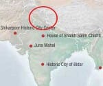 world monument fund showing wrong map of india.