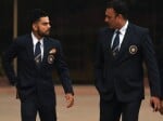 Virat kohli and Ravi Shastri before departure. 