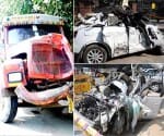 Speed Audi entered dumper, a death