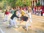 Races in Poonam , javelin in Sita and discus in Rakhi won 