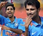 shami and bhuvneshwar in cricket world cup team.