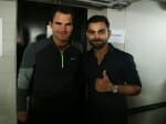roger federer with virat kohli in sydney