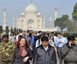 Tajmahal turns yellow.