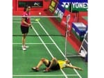 Saina Nehwal defeated Malayashiyan player.