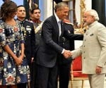 live report of obama' india visit, obama landed to delhi.