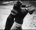 girl beat boy at roadside.