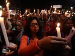 candal march against hisar church issue, nun gangrape case, live pics