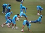 Indian Players warming Up Before Semifinal Match