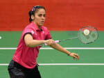 saina nehwal win first set in indian open