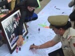 signature campaign for justice to afgani lady killed by crowd, live pics