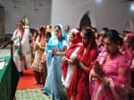 Mass protest against church