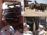 army truck filled with 5 ton explosive crash with School