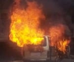 maoist set fire to school van seemant college