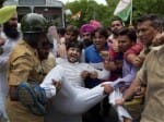 youth congress protest against sushma swaraj
