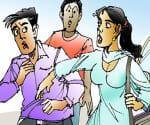 Girl beaten eve teasers in delhi