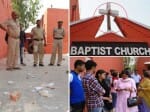 threw stones at church, jesus cross broke, scourge