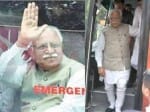 volvo bus punctured during cm manohar lal khattar travelling
