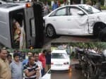  horrible accident in audi car and scorpio in chandigarh