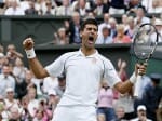 Novak Djokovic won his Mens Singles Final match against Roger Federer 