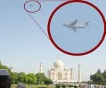 Aircraft in No fly zone above taj mahal - Air security broken