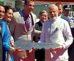 modi visit of facebook, google and apple company