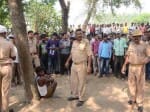 angry villager beat animal smugglers