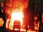 lathi charge in banda, during durga pooja