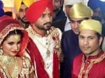harbhajan singh weds geeta basra live photos
