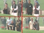 Congress leaders and others pays tribute to jawahar lal nehru at shantivan on his birth anniversary