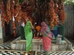 Goddess durga took birth to kill mahishasur demon at delhis chattarpur