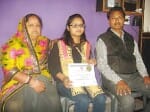 pragati get gold medal in MSc chemistry 