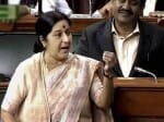 winter session of loksabha, when opposition applauds shushma swaraj
