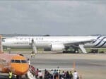 emergency landing of  Air France plane at  International Airport in Mombasa