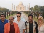 Hollywood actor Orlando Bloom see the Tajmahal.