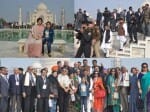 akhilesh yadav and dimple at tajmahal