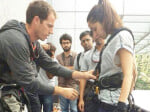 Shraddha Kapoor performing deadly stunt