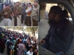 suspicious man in passenger train, search campaign of police