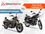 Royal Enfield Thunderbird 350 vs UM Motorcycles Renegade