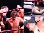 attack on khali in ring, khli injured.
