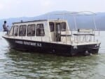 volvo motor boat in govind sagar dam.